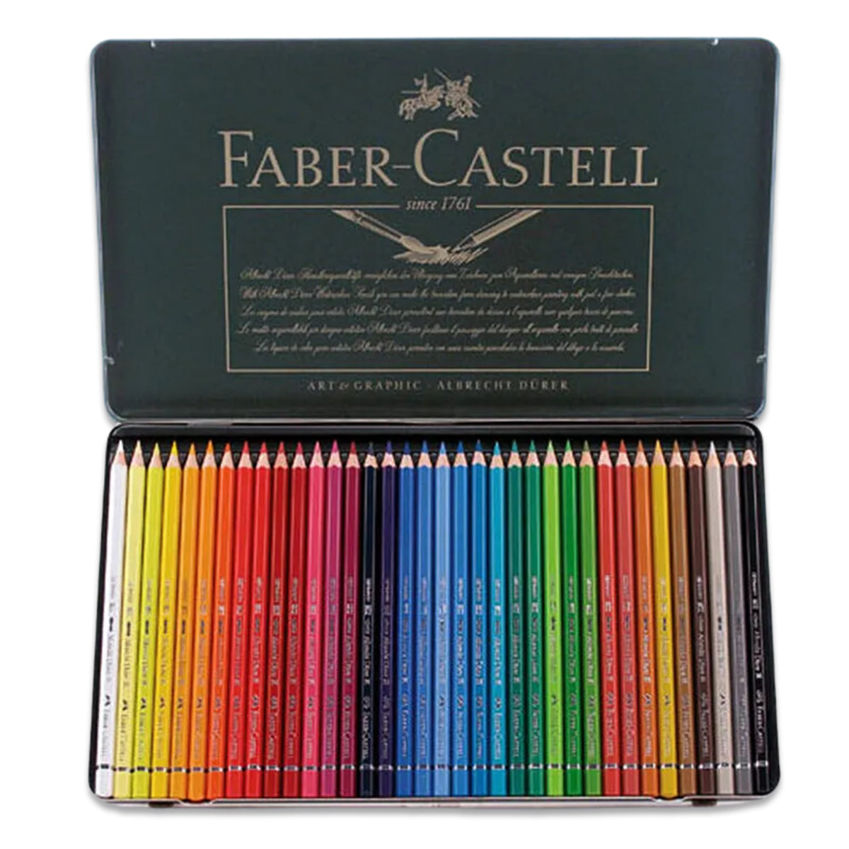 Estojo Lápis de Cor Aquarelável Albrecht Dürer 36 Cores Faber-castell 117536