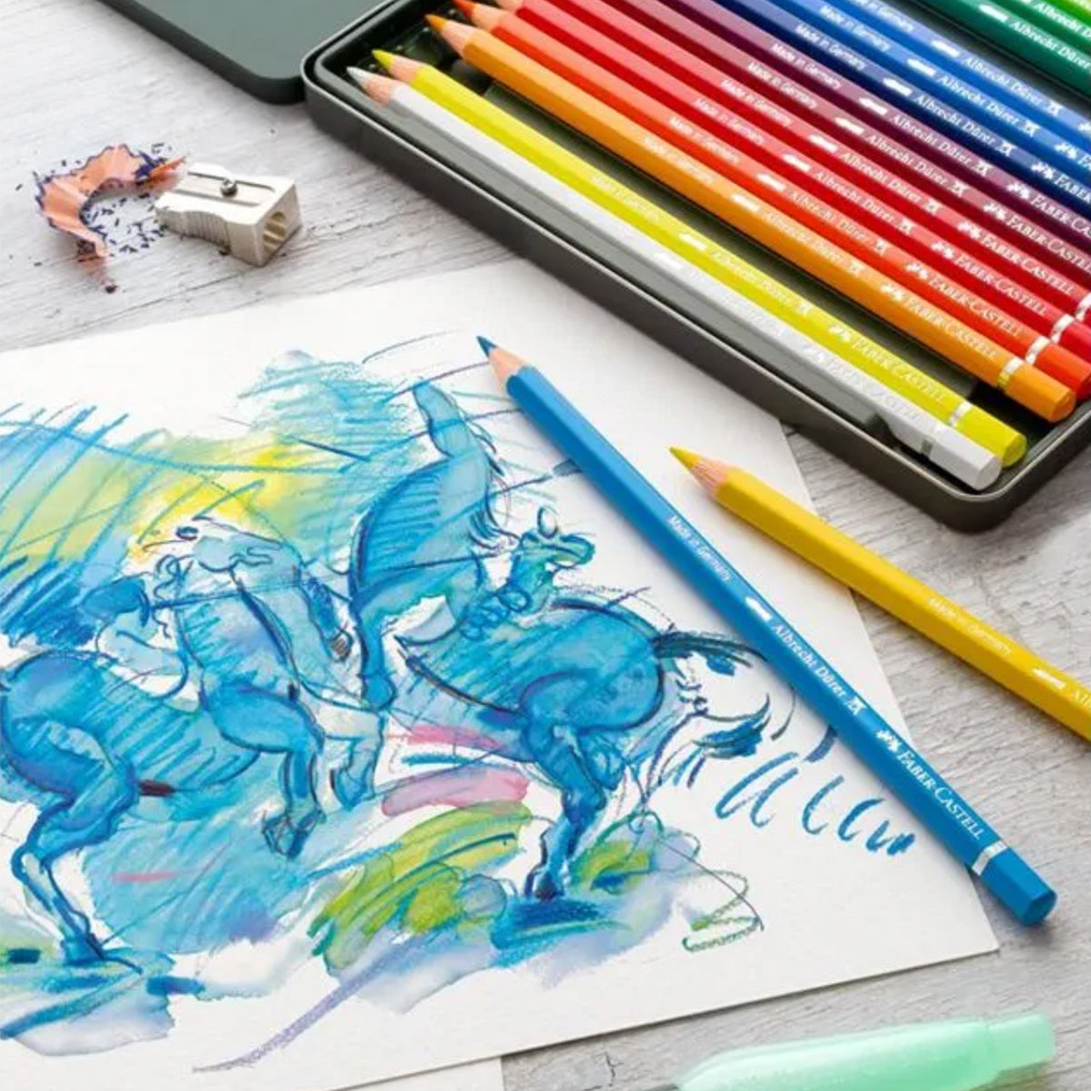 Estojo Lápis de Cor Aquarelável Albrecht Dürer 36 Cores Faber-castell 117536