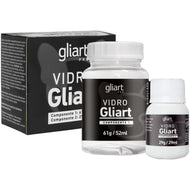 Kit Vidro Líquido Glitter 81ml Incolor