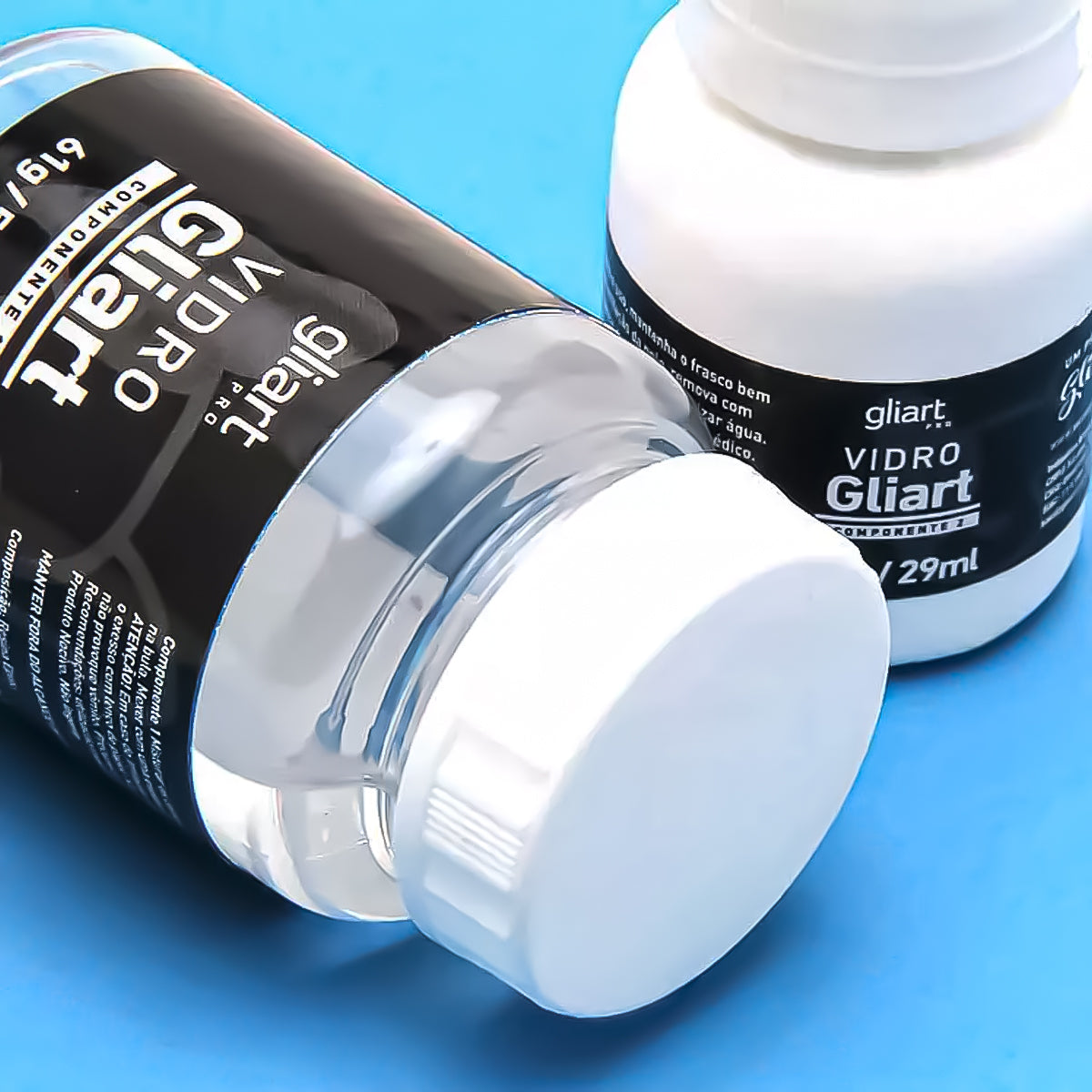 Kit Vidro Líquido Glitter 81ml Incolor 
