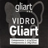 Kit Vidro Líquido Glitter 81ml Incolor 