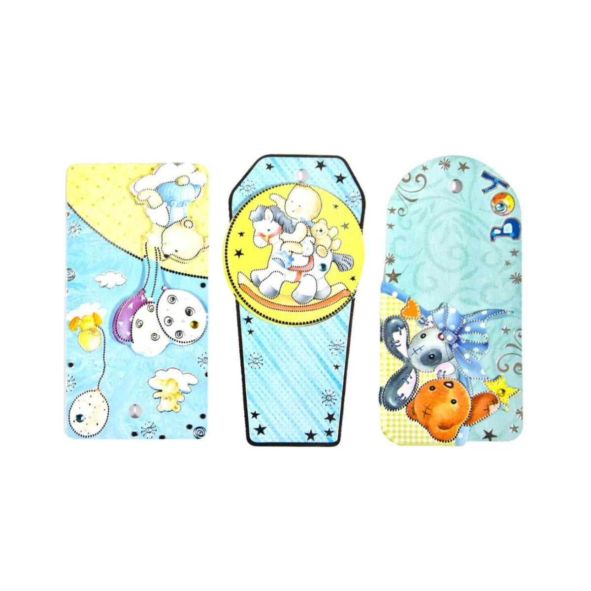 Adesivo Decorativo Metálico Bebê Menino - Toke e Crie