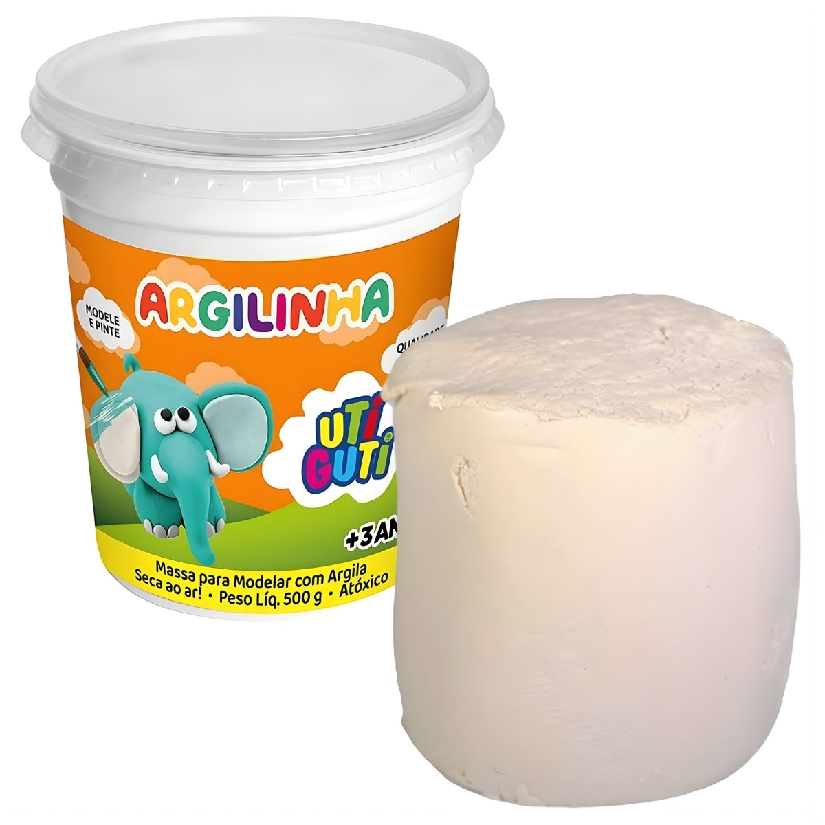 Massa de Modelar Argilinha 500g - Utiguti