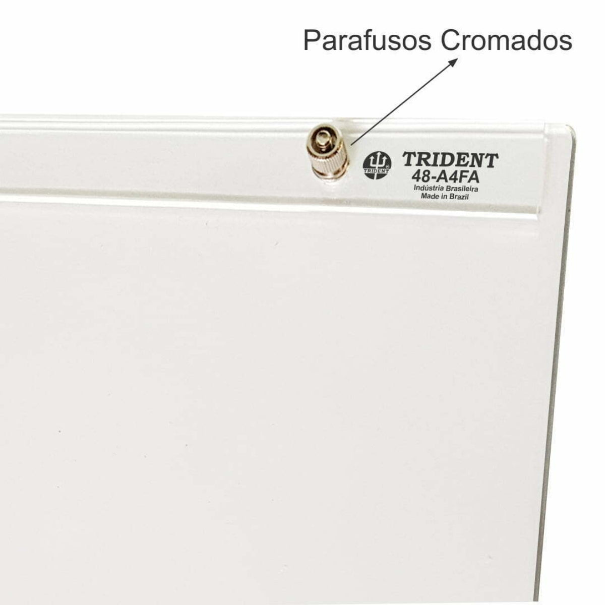 Prancheta Portátil com Prendedor Trident Fórmica Branca A3 45x34 Cm - Modelo 48-a3fa