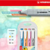 Estojo Marca-Texto Stabilo Swing Cool Pastel 1mm/4mm com 4 Cores - Stabilo