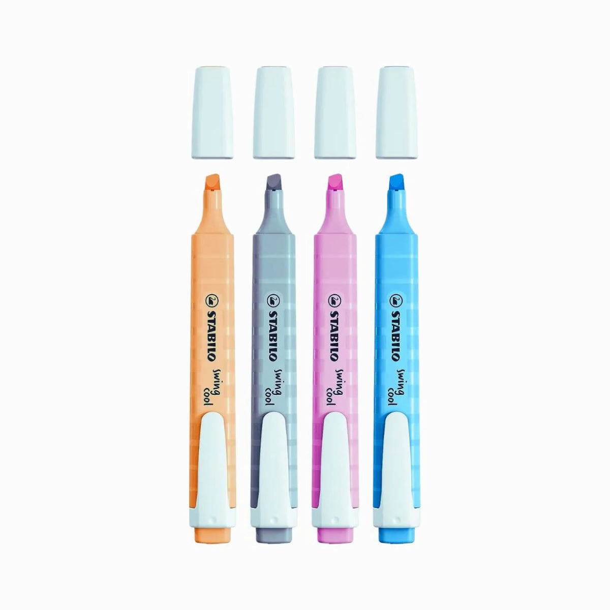 Estojo Marca-Texto Stabilo Swing Cool Pastel 1mm/4mm com 4 Cores - Stabilo