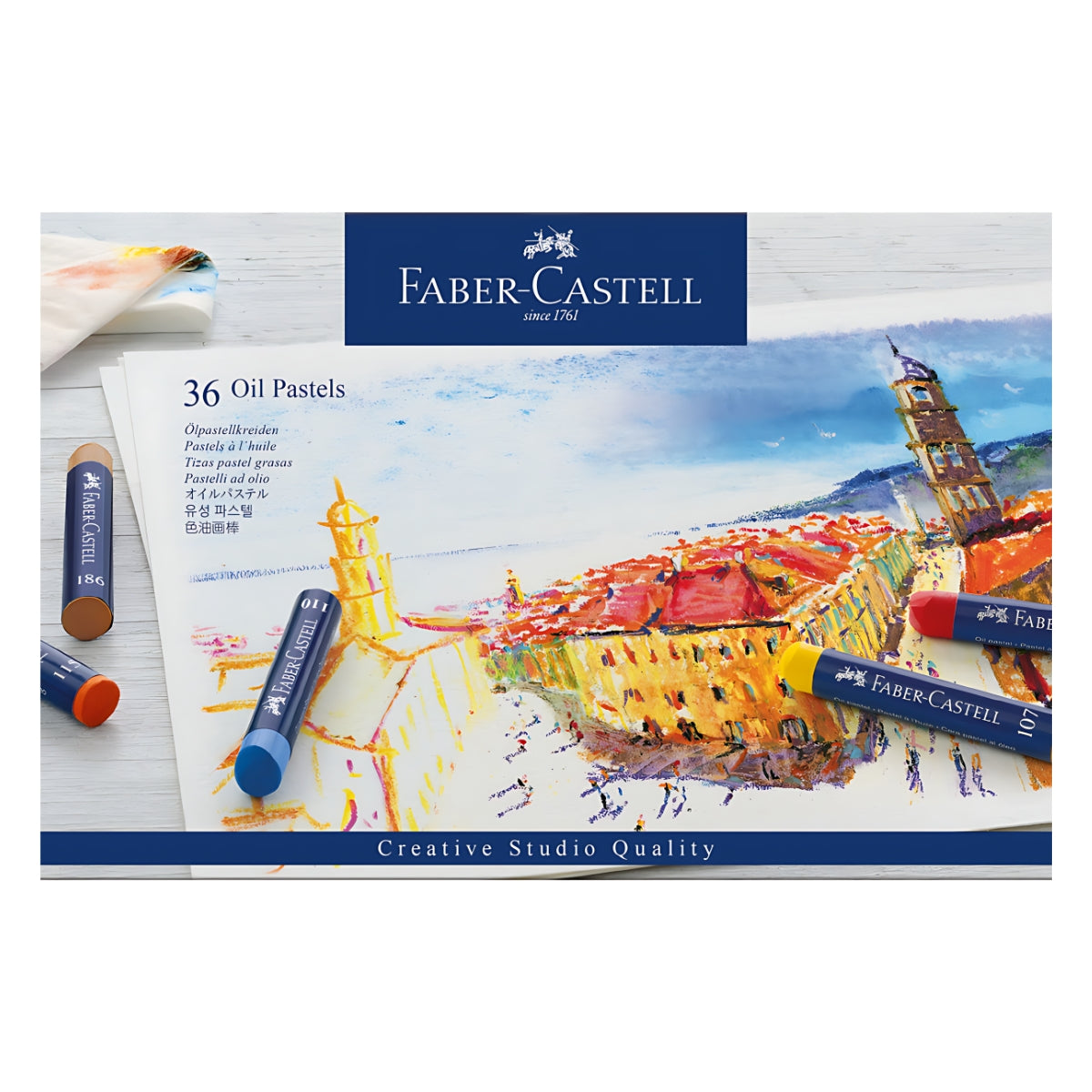 Estojo Giz Pastel Oleoso Creative Studio 36 Cores - Faber-castell 127036