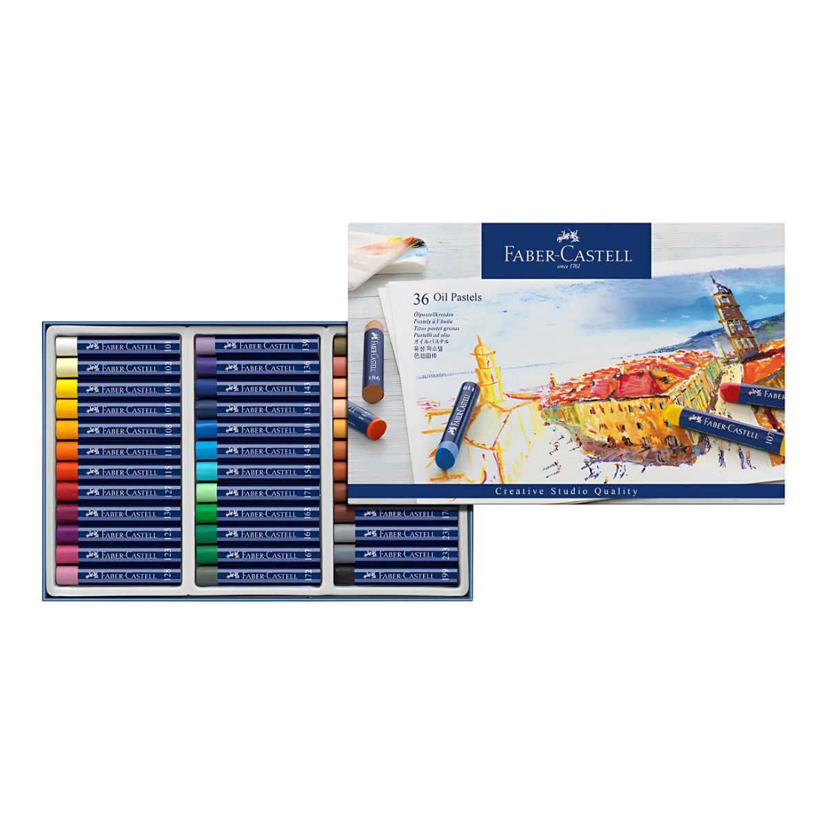Estojo Giz Pastel Oleoso Creative Studio 36 Cores - Faber-castell 127036