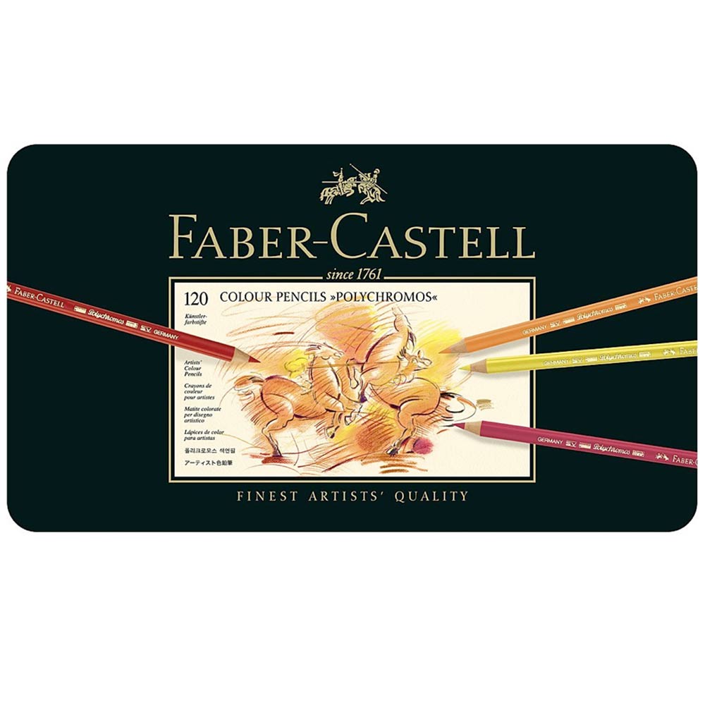 Estojo Lápis de Cor Polychromos 120 Cores Faber-castell 110011