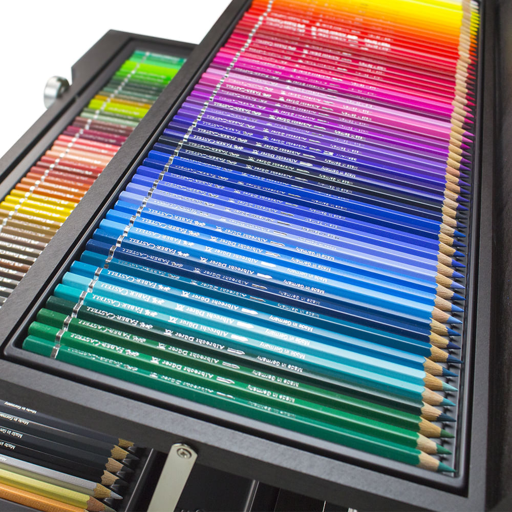 Estojo de Madeira Lápis de Cor Aquarelável Albrecht Dürer 120 Cores Faber-castell 117513
