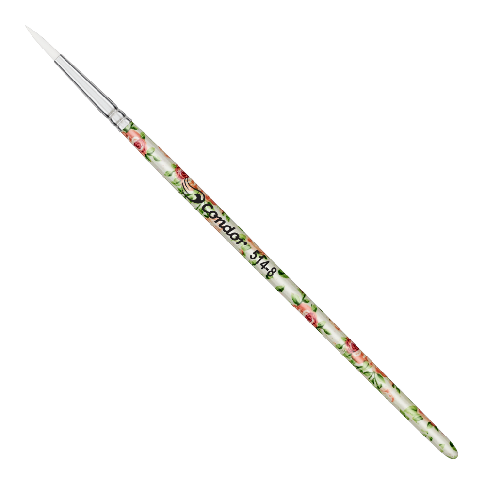 Pincel Condor 514 Redondo Sintético Cabo Extra Curto