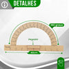 Transferidor 180 Graus Mdf Natural Souza & Cia
