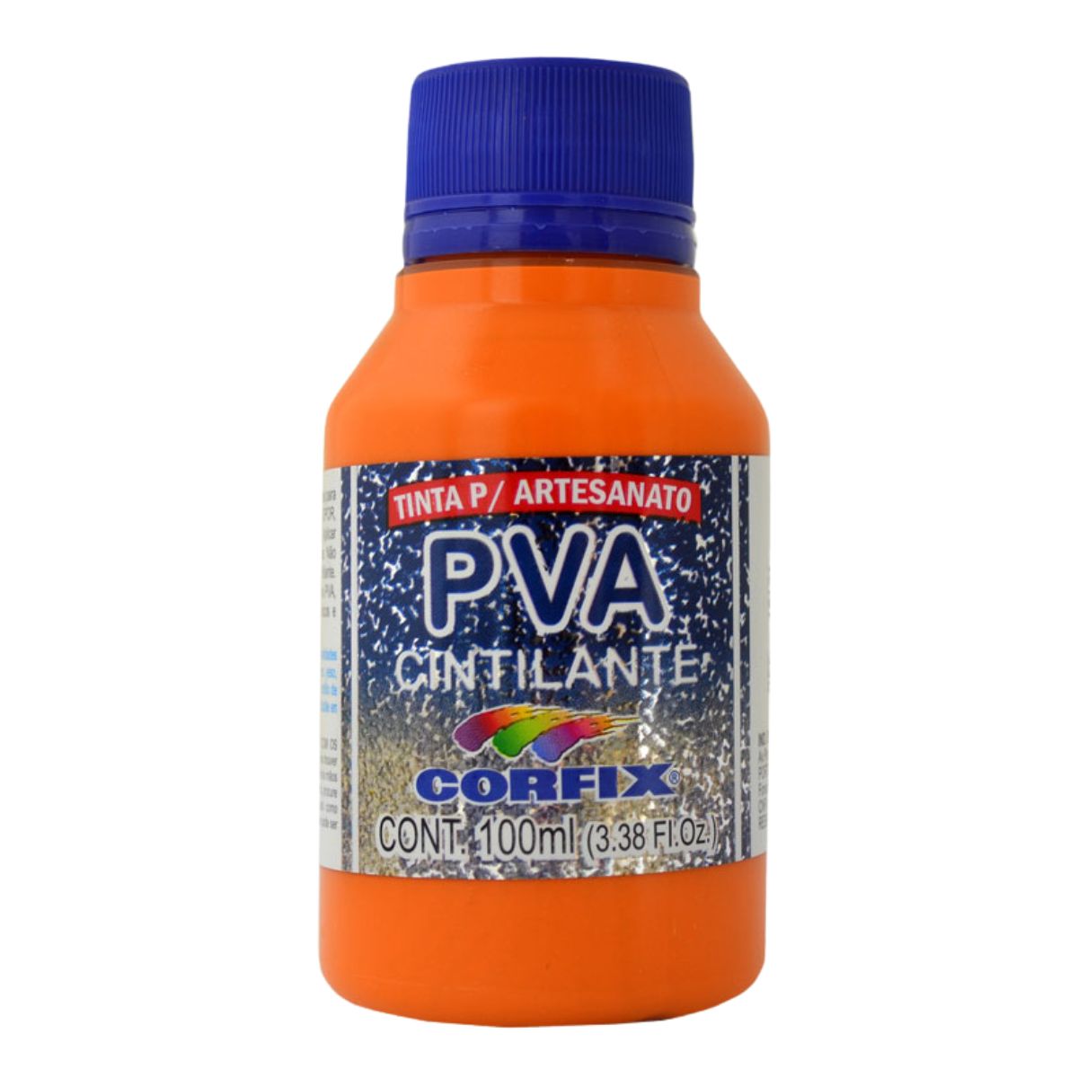 Tinta PVA Para Artesanato Corfix Cintilante 100ml - 16121