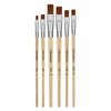 Kit Pincel Artístico Condor 5502 Chato Filamento Sintético 6 Unidades?