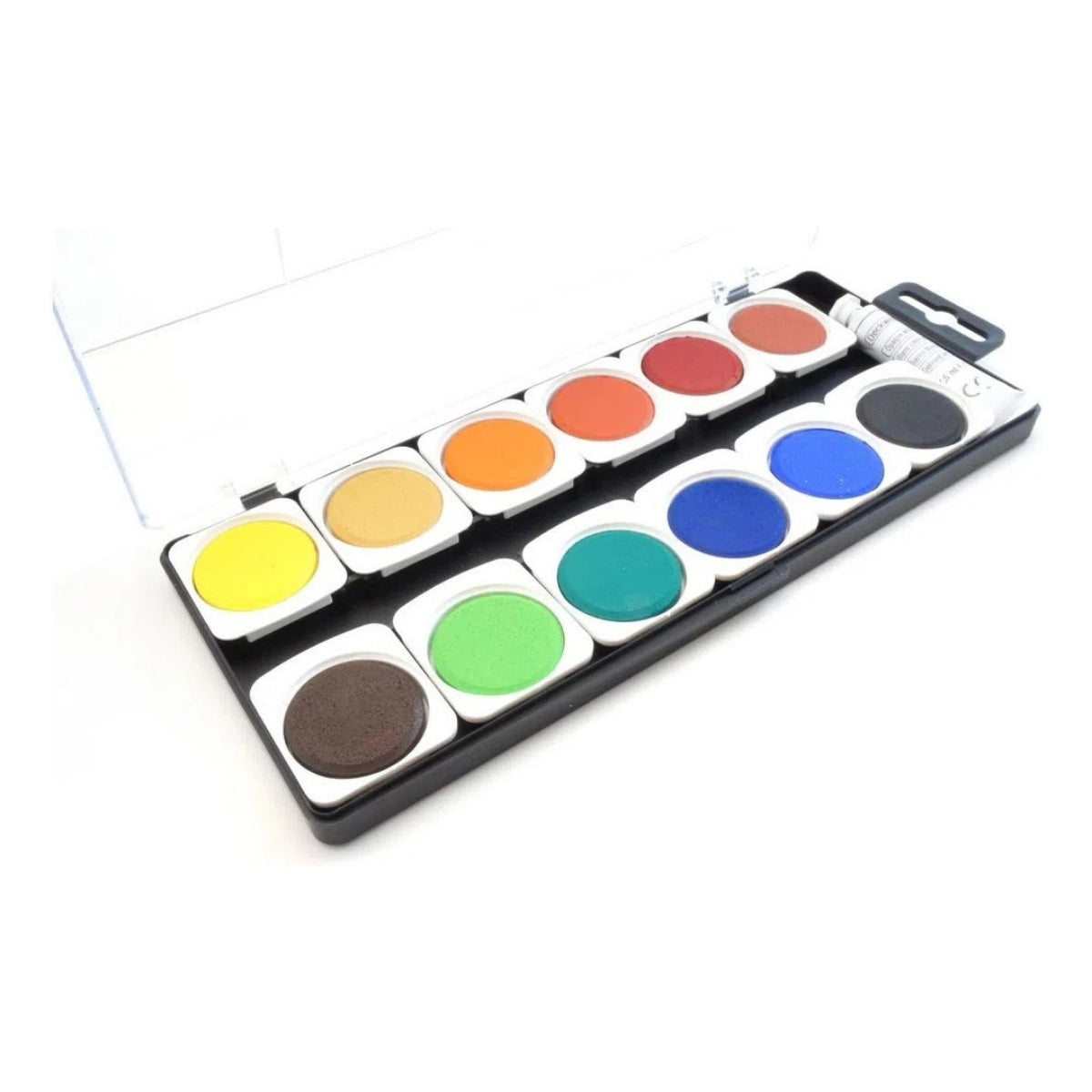 Estojo Tinta Aquarela Pastilha Opaca 12 Cores - Koh-i-noor