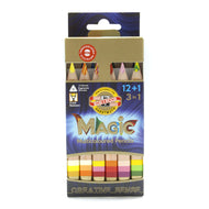 Estojo Lápis de Cor Jumbo Magic Multicolor 12 Cores - Koh-i-noor - 3404-12