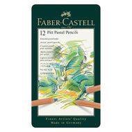 Estojo Lápis Pastel Seco Pitt 12 Cores Faber-castell 112112