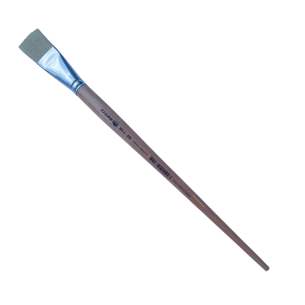 Pincel Chato Tigre 811-24 Sintético
