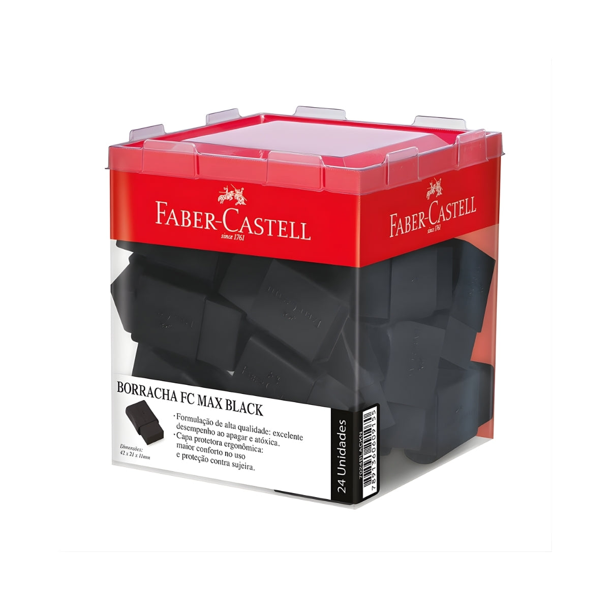 Borracha Max Black 7024 - Faber-castell 7024black