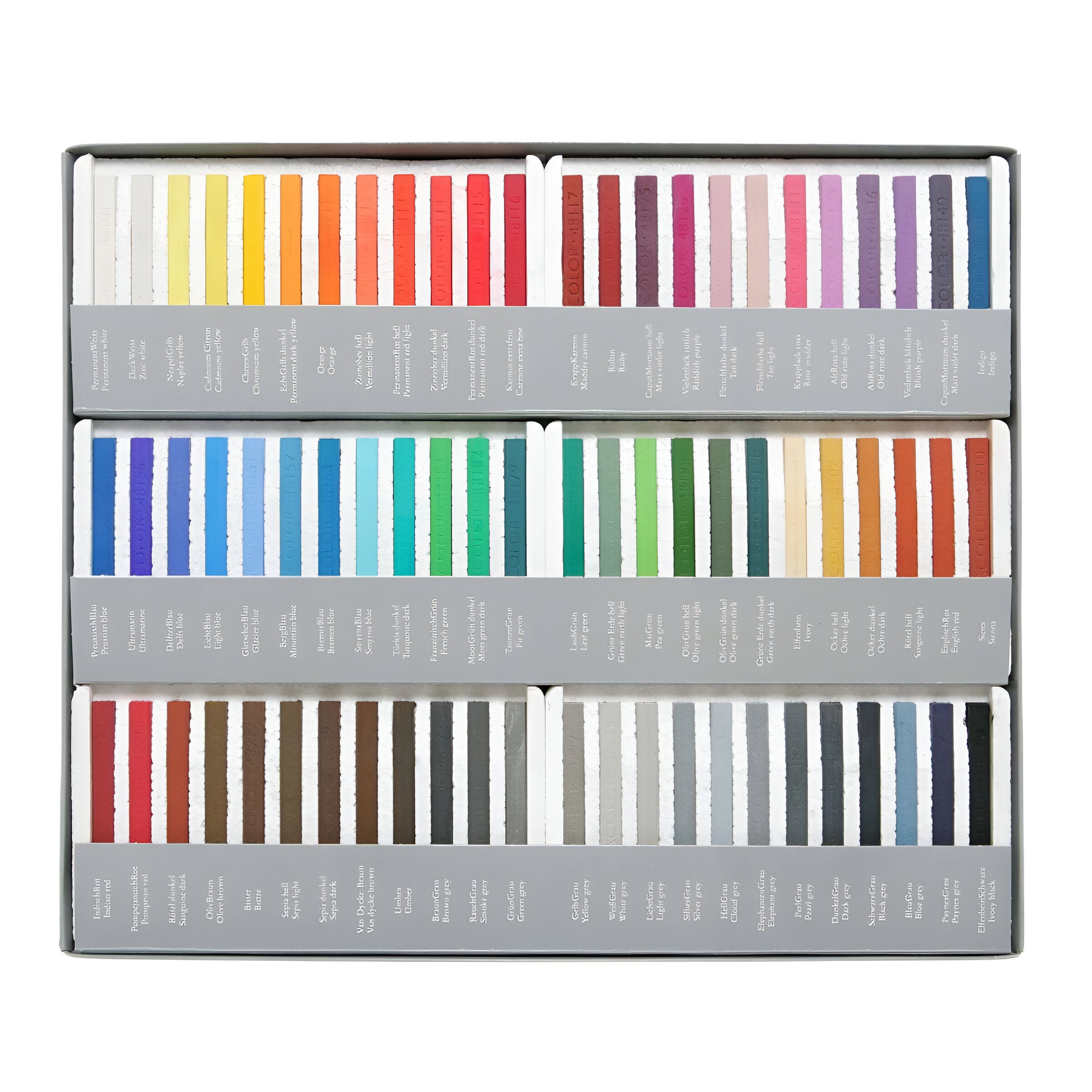 Estojo Giz Pastel Seco Cretacolor Hard Carré 72 Cores 48072