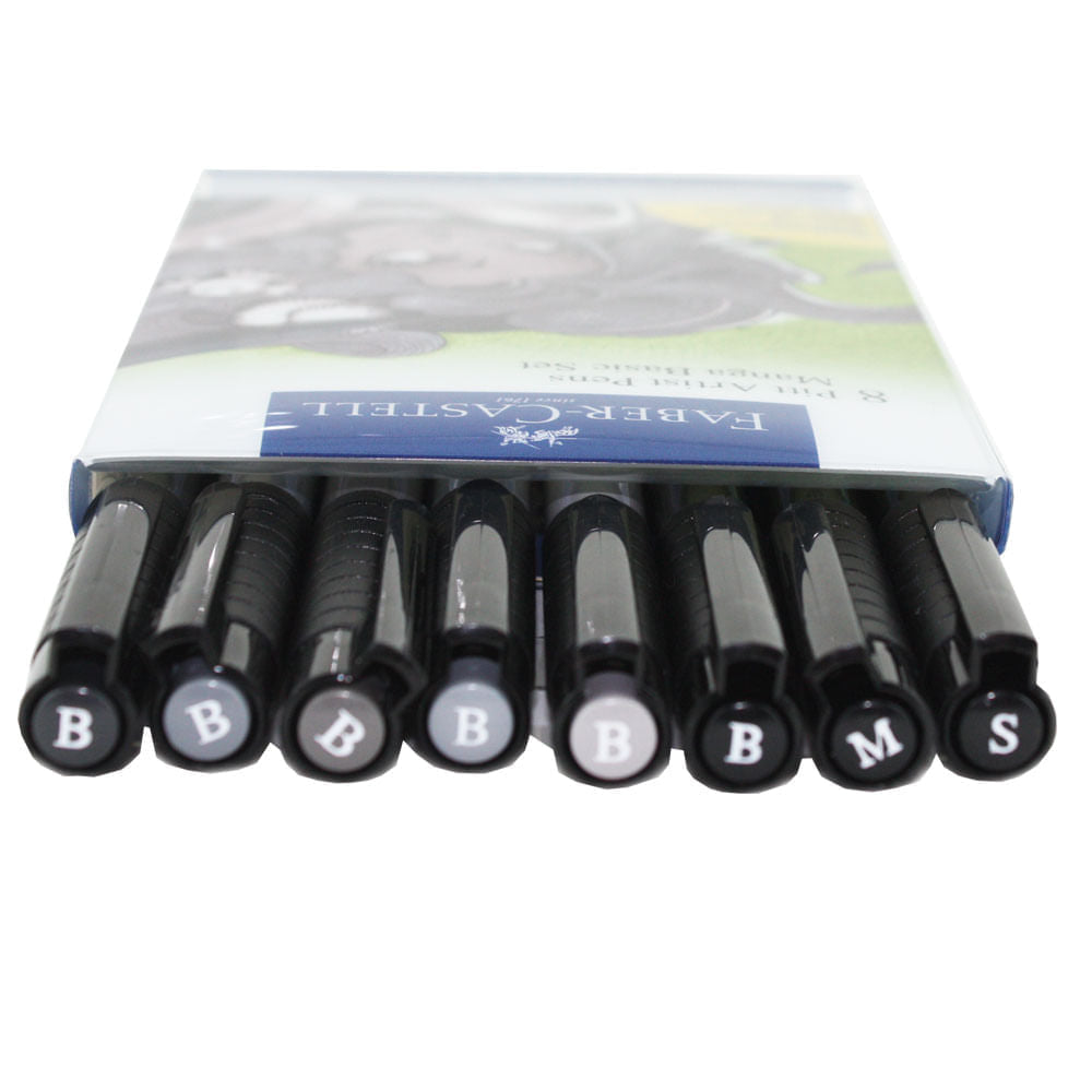 Estojo Caneta Pitt Manga 8 Cores - Faber-castell 167107