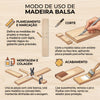 Vareta Redonda Caxeta 10x10x930mm