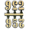 Número para Relógio - Arábico Dourado Médio