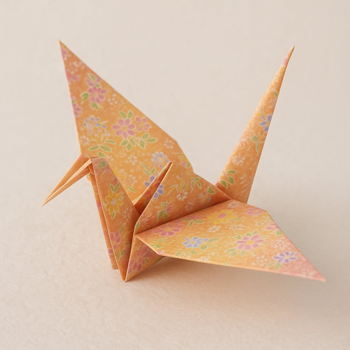 Papel Dobravél para Origami Japan Yuzen Névoa de Flores 15x15cm 32 Folhas
