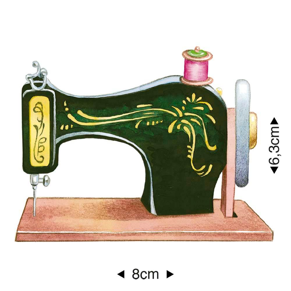 Aplique em Papel e Mdf Máquina de Costura para Artesanato e Scrapdecor Apm8-0086 - Litoarte