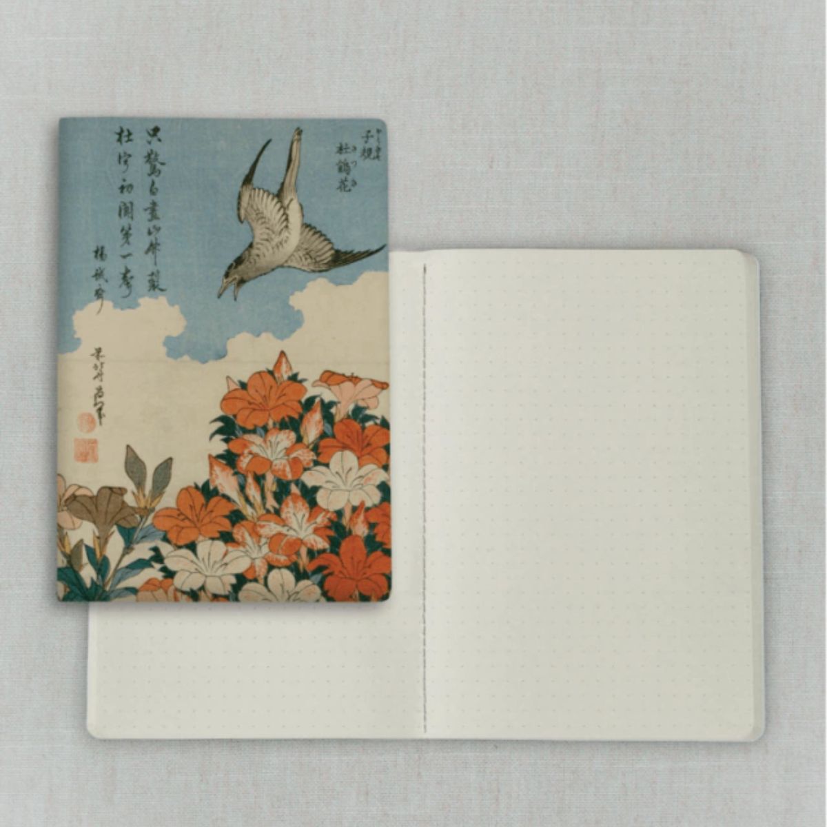 Caderno Journal Folk Books 20x13,5 Pontilhado Cuco e Azaleia 
