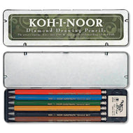 Estojo Metálico Lapiseira Versatil 2,0mm 6 Unidades - Koh-i-noor - 5217