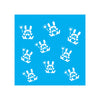 Stencil para Pintura Opa 14x14cm - 1298 Micro Coelhos