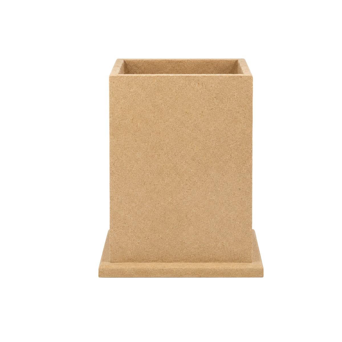 Porta Lápis com Base Mdf Cru 8,5x8,8x10,5cm