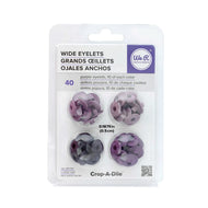 Kit de Ilhoses Wide Eyelets Roxo 40 Peças - We R Memory Keepers