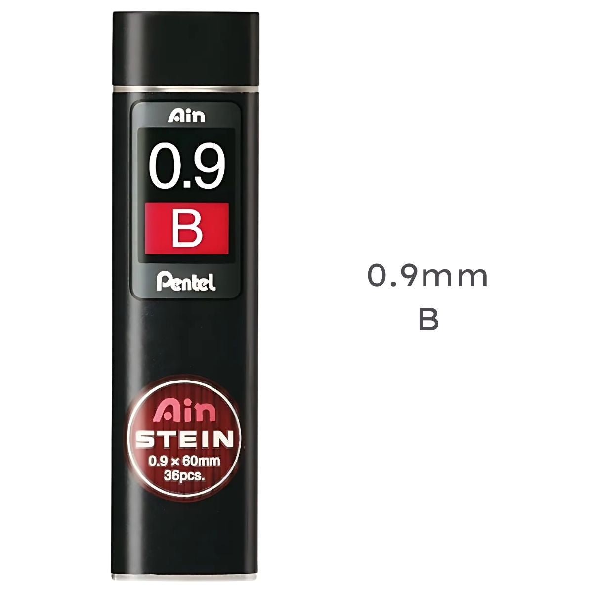 Tubo Mina Grafite Ain Stein 0.9Mm B com 36 Unidades