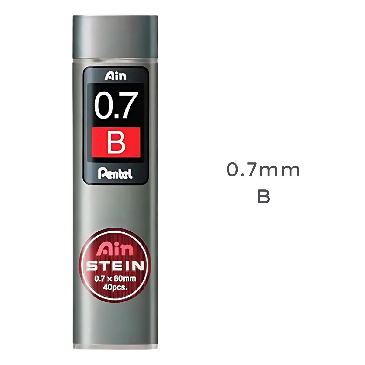 Grafite Ain Stein 0,7mm B com 40 Unidades - Pentel