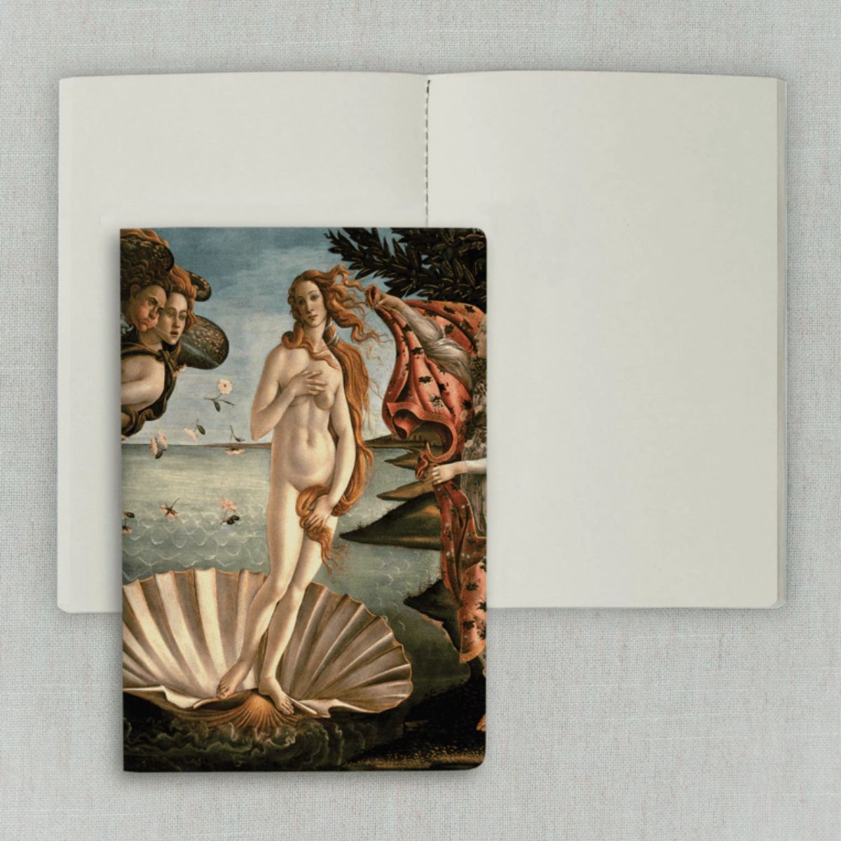 Caderno Journal Folk Books sem Pauta 20x13,5 Nascimento de Venus