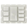 Godê de Porcelana Sinoart Retangular 17,5x23,5cm com 8 Cavidades