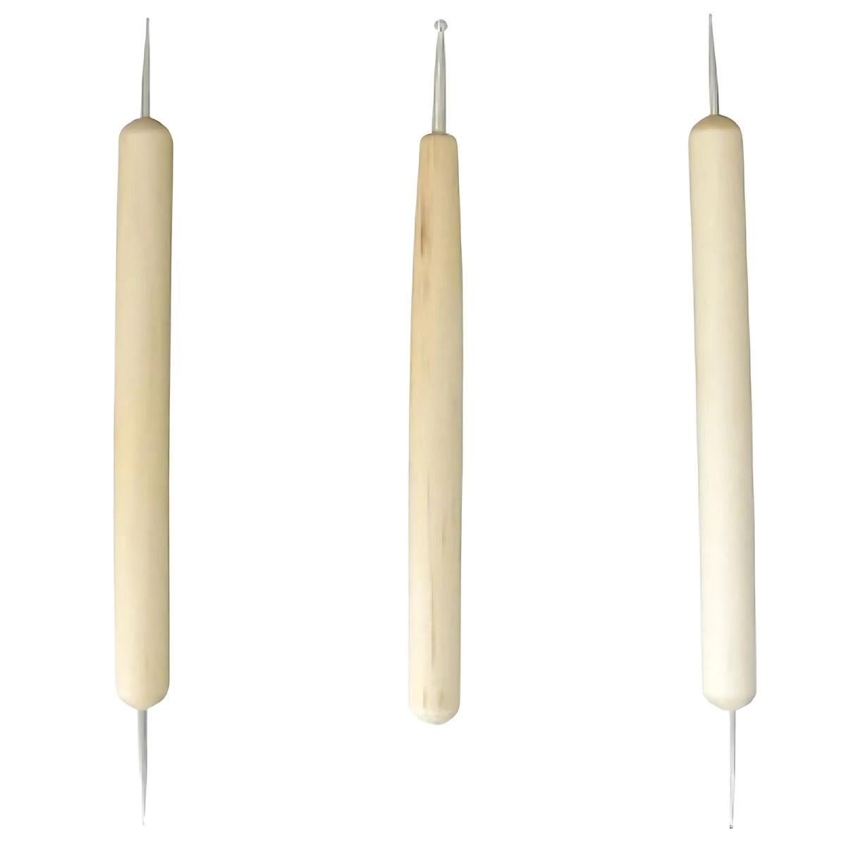 Kit Boleadores Madeira Ponta Metal Sinoart com 3 Unidades