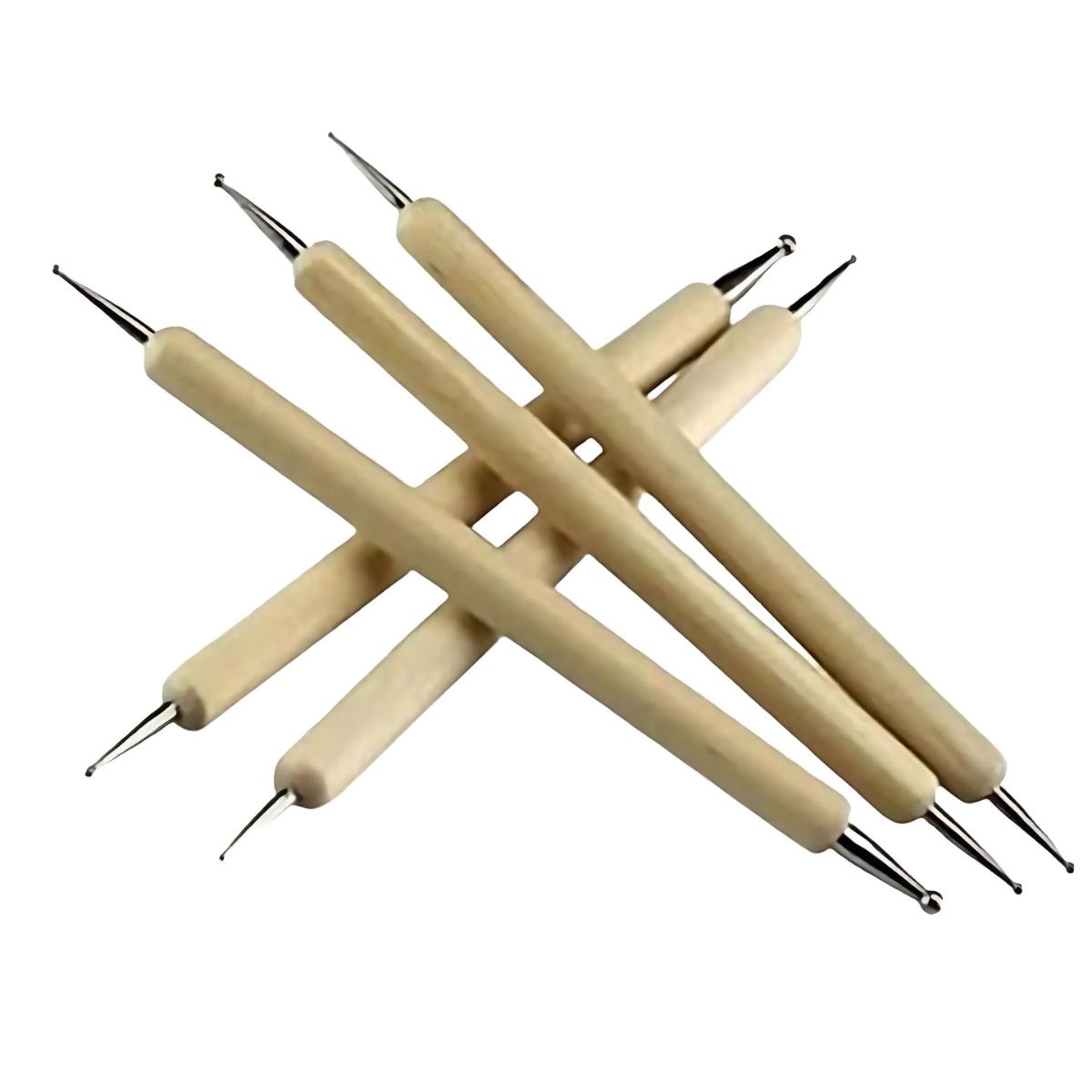 Kit Boleadores Madeira Ponta Metal Sinoart com 3 Unidades