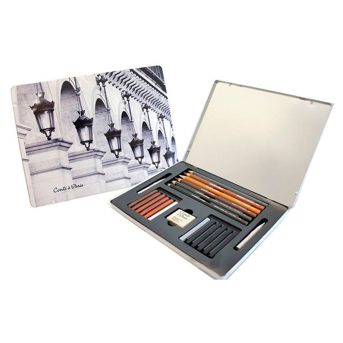 Estojo Lápis para Desenho Conté À Paris Sketching Crayon com 21 Peças
