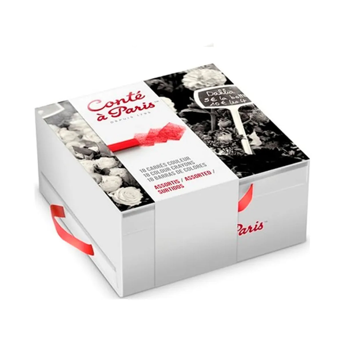 Estojo Giz Pastel Seco Conté À Paris Carré Blue Box com 18 Cores
