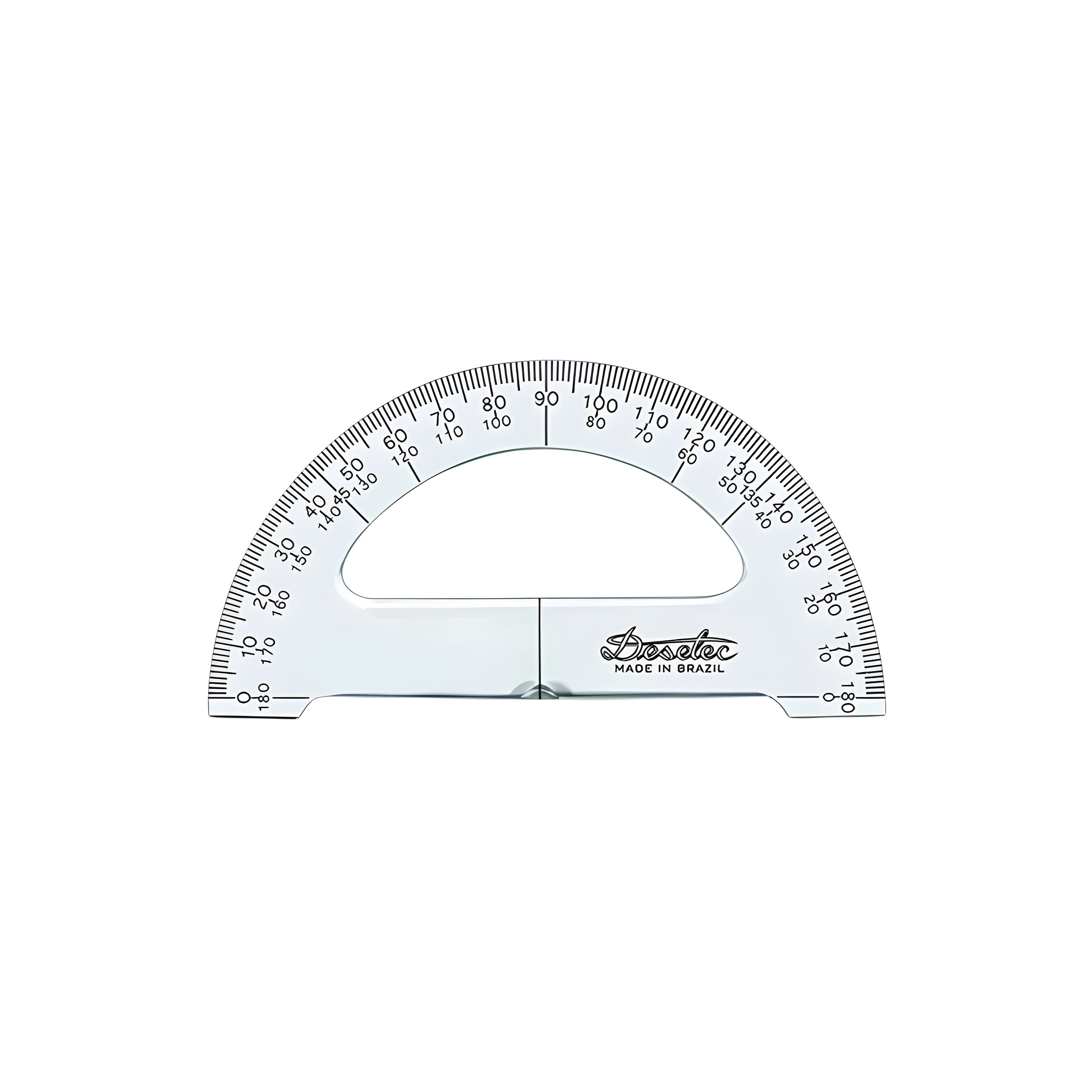 Transferidor Acrílico Desetec Trident 180º 26cm - Modelo 8125
