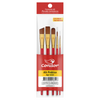 Kit Pincel Artístico Condor 5503 Redondo e Chato Filamento Sintético 5 Unidades?