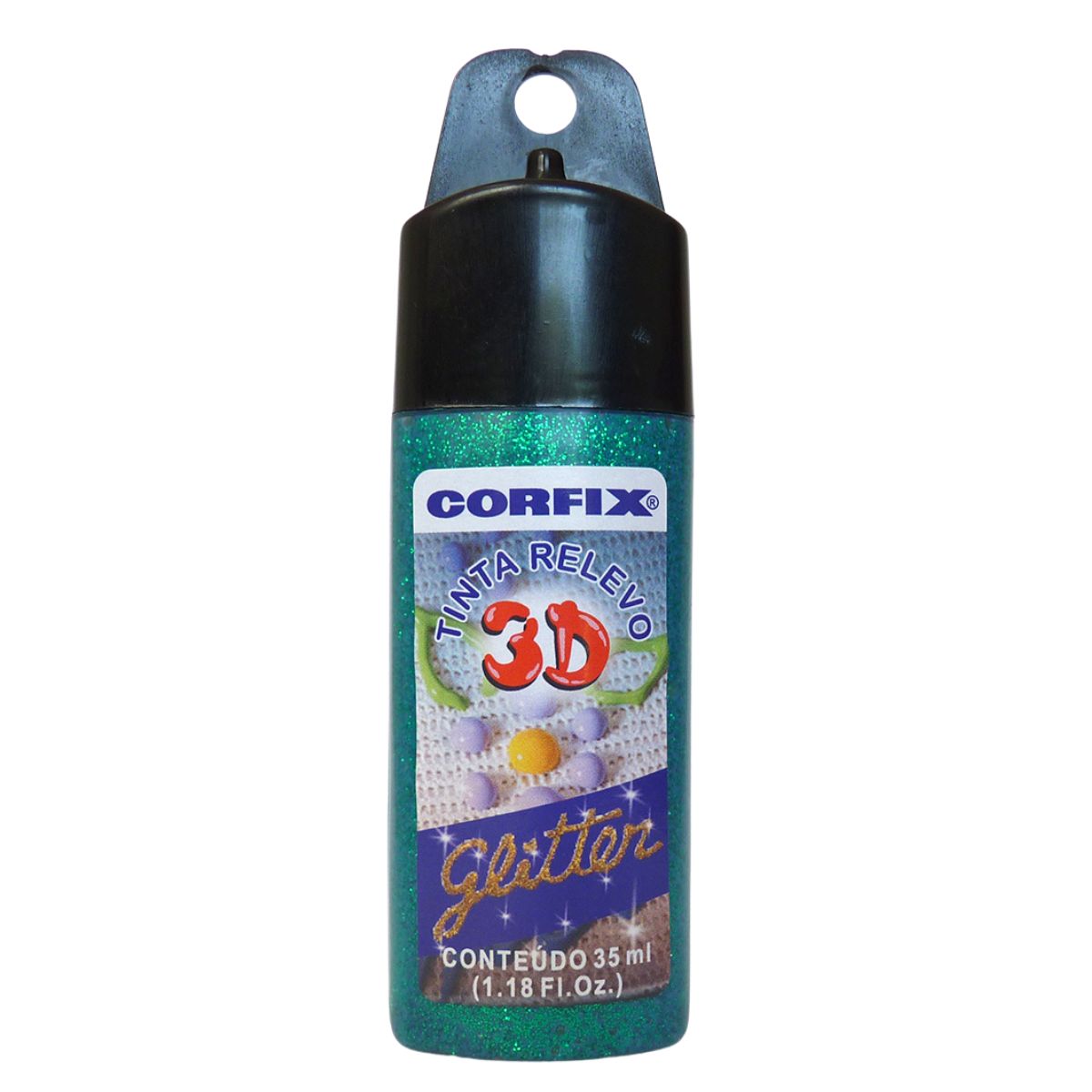 Tinta Relevo 3D Corfix Glitter 35ml - 14600