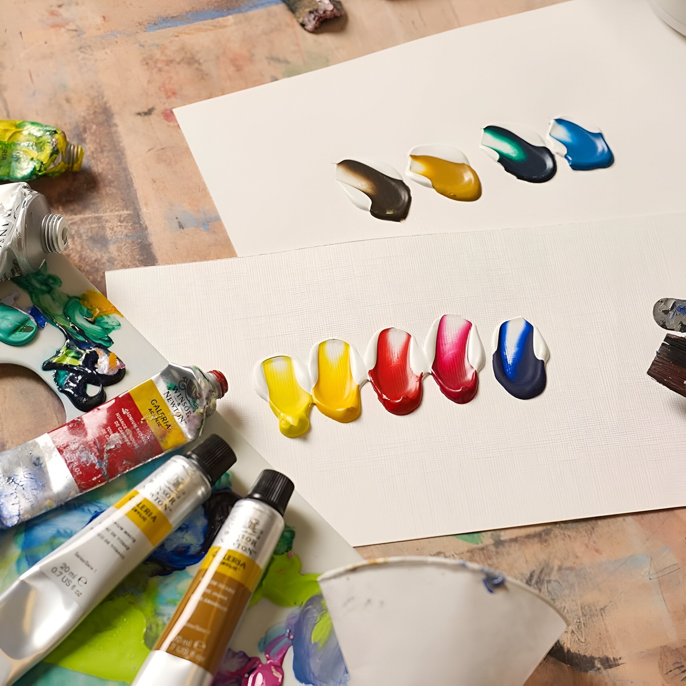 Estojo Tinta Acrilica Galeria Winsor & Newton 12ml com 8 Peças