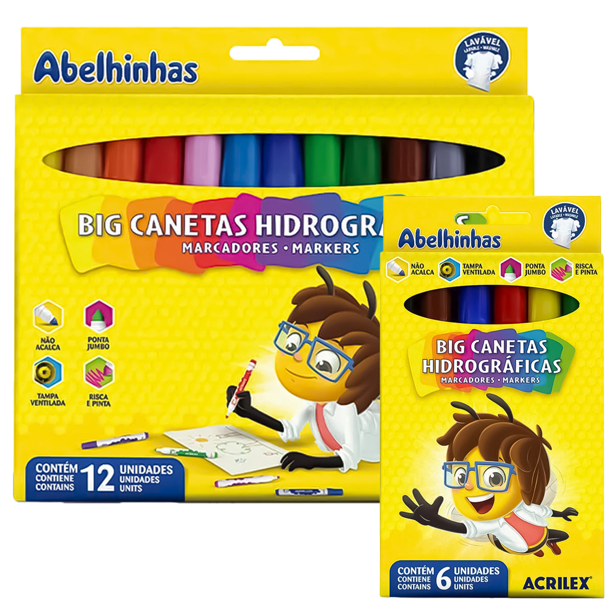 Estojo Caneta Hidrografica Big Acrilex 