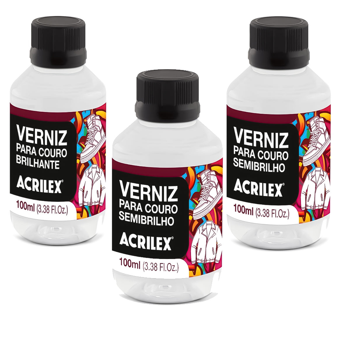 Verniz para Couro Acrilex 100ml 