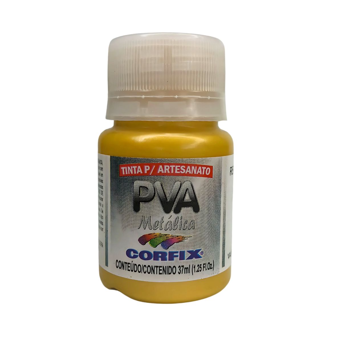 Tinta PVA para Artesanato Corfix Metálica 37ml - 16011