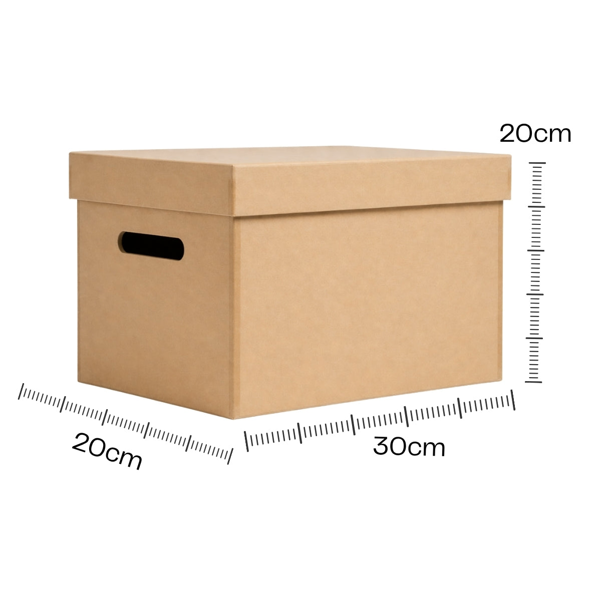 Caixa Organizadora Cx Organ Mdf Cru 30x20x20cm